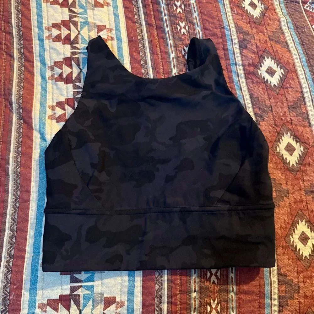 Lululemon Athletica black Army Sports Bra size 4